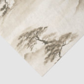 Japan Ink Landscape Minimal Misty Mountain Tissuepapier (Detail)