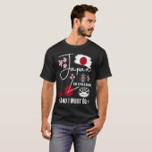 Japan is Calling and I must go for Japan Aestheti T-shirt (Voorkant volledig)