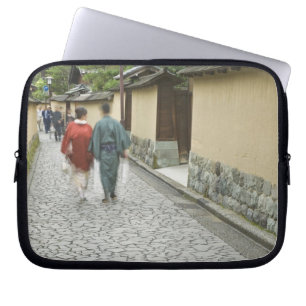Japan, Ishikawa, Kanazawa, Buke Yashiki District Laptop Sleeve