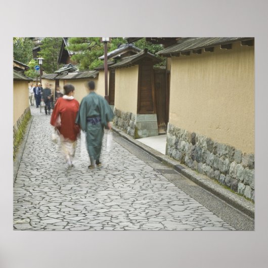 Japan, Ishikawa, Kanazawa, district Buke Yashiki Poster (Voorkant)