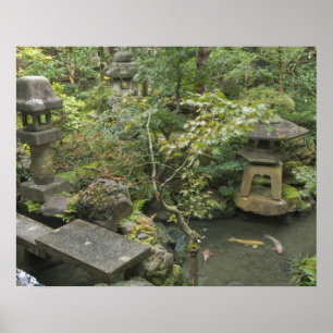 Japan, Ishikawa, Kanazawa, Nomura Samurai-huis Poster