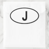 Japan "J" Ovale Sticker (Tas)