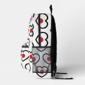 Japan | Japanese Flag Heart Bedrukte Rugzak (Rechts)