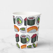 Japan Japans eten sushi maki broodjes restaurant Papieren Bekers (Rechts)