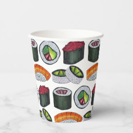 Japan Japans eten sushi maki broodjes restaurant Papieren Bekers