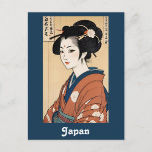 Japan Japans Geisha Reizen Briefkaart