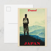 Japan Japans Poster voor reizen Briefkaart (Voorkant / Achterkant)