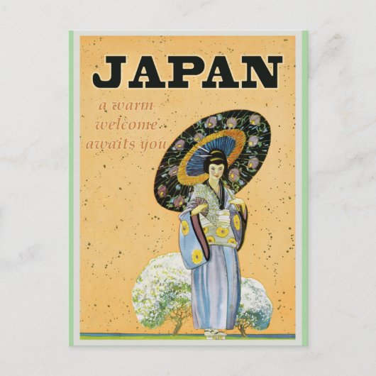 Japan Japans Poster voor reizen Briefkaart (Voorkant)