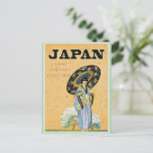 Japan Japans Poster voor reizen Briefkaart (Staand voorkant)