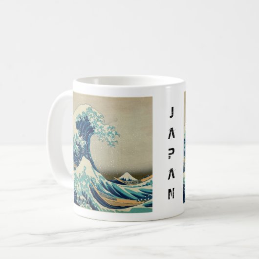 Japan - Japanse kunst (Great Wave of Kanagawa) Koffiemok (Voorkant links)