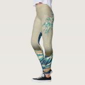 Japan - Japanse kunst (Great Wave of Kanagawa) Leggings (Links)