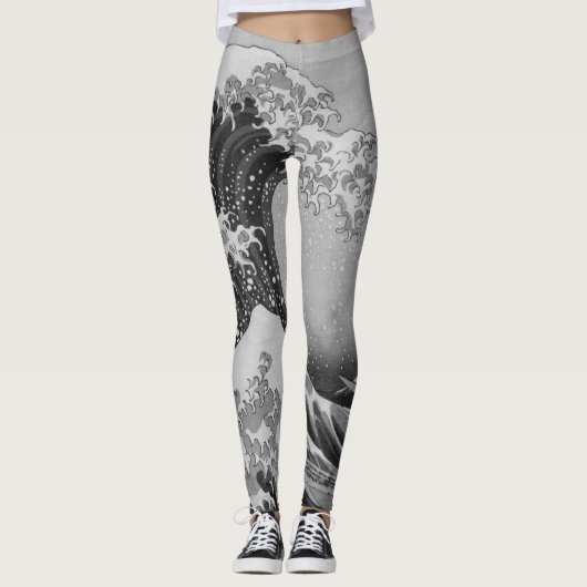 Japan - Japanse kunst (Great Wave of Kanagawa) Leggings (Voorkant)