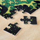 Japan - Japanse kunst (Great Wave of Kanagawa) Legpuzzel (Zijkant)