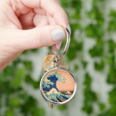 Japan - Japanse kunst (Great Wave of Kanagawa) Sleutelhanger (Hand)