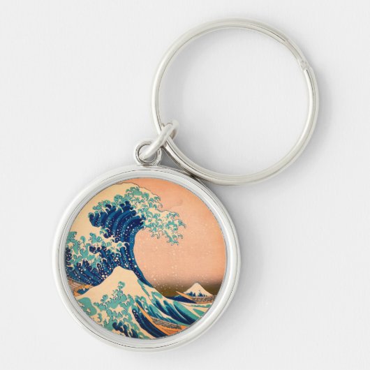 Japan - Japanse kunst (Great Wave of Kanagawa) Sleutelhanger (Voorkant)