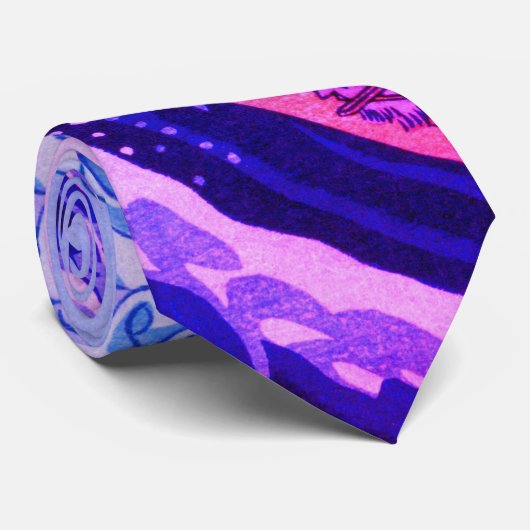 Japan - Japanse kunst (Great Wave of Kanagawa) Stropdas (Opgerold)