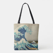 Japan - Japanse kunst (Great Wave of Kanagawa) Tote Bag (Achterkant)