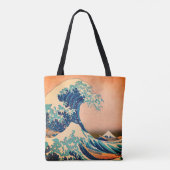 Japan - Japanse kunst (Great Wave of Kanagawa) Tote Bag (Achterkant)