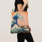 Japan - Japanse kunst (Great Wave of Kanagawa) Tote Bag (Dichtbij)