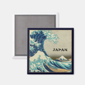 Japan & Japanse kunst / Grote Golf van Kanagawa Magneet (Voorkant / Achterkant)