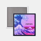 Japan & Japanse kunst / Grote Golf van Kanagawa Magneet (Voorkant / Achterkant)