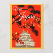 Japan Japanse pagode reisposter Briefkaart (Voorkant)