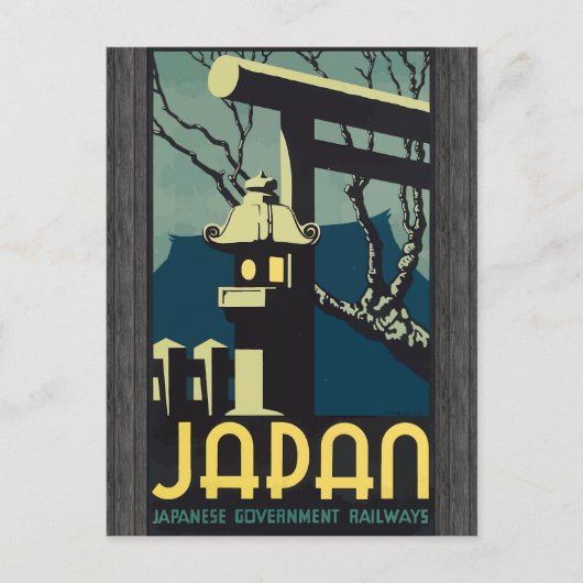 Japan Japanse Regeringsspoorwegen,  Briefkaart (Voorkant)