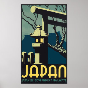 Japan Japanse Regeringsspoorwegen,  Poster