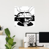 Japan - Japanse Samurai Warrior Art Print Posters (Thuiskantoor)