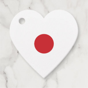 Japan Japanse vlag hart Bedankjes Labels