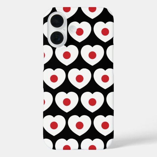 Japan | Japanse vlag hart Case-Mate iPhone Case (Achterkant)