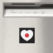 Japan | Japanse vlag hart Magneet (Insitu (Vaatwasser))