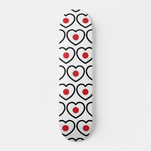 Japan Japanse vlag hart Persoonlijk Skateboard
