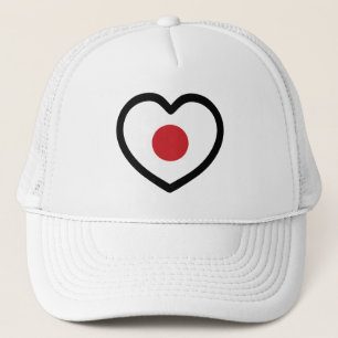 Japan   Japanse vlag hart Trucker Pet