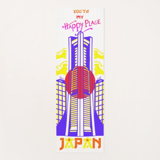 Japan Je bent mijn gelukkige plek Yogamat (Voorkant)