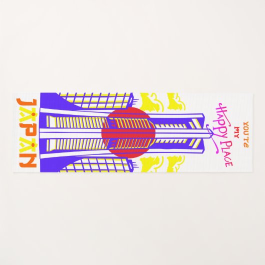 Japan Je bent mijn gelukkige plek Yogamat (Voorkant (horizontaal))