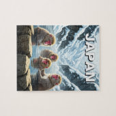 Japan Jigokudani Monkey Park Sneeuwapen Legpuzzel (Horizontaal)