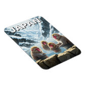 Japan Jigokudani Monkey Park Sneeuwapen Magneet (Rechterzijde)