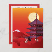 Japan Kaart (Voorkant / Achterkant)