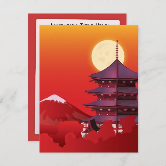 Japan Kaart (Voorkant / Achterkant)