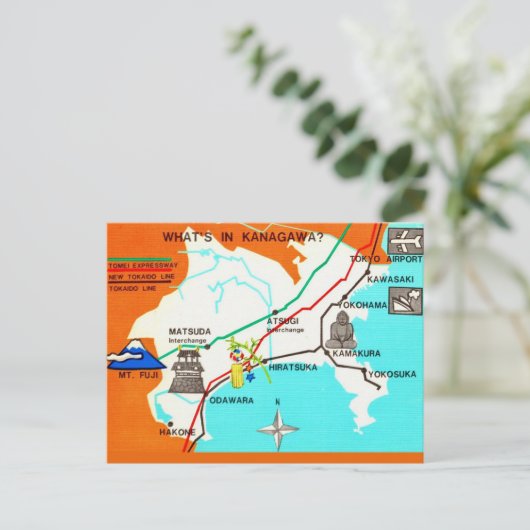 Japan Kaart Ansichtkaart (Staand voorkant)