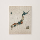 Japan -  kaart legpuzzel (Verticaal)
