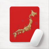 Japan Kaart Mousepad Muismat (Met muis)