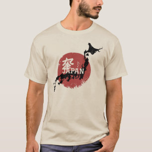 Japan Kaart – Rijzende Zon T-shirt