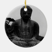 Japan Kamakura Great Buddha Magnet Keramisch Ornament (Achterkant)