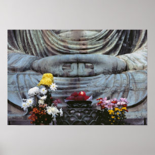 Japan, Kanagawa Pref., Kamakura. Bloemen Poster
