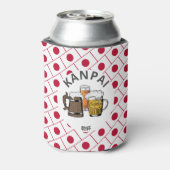 JAPAN Kanpai 乾 杯 grote Japanse bier Blikjeskoeler (Blikje Achterkant)