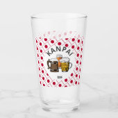 JAPAN Kanpai 乾 杯 grote Japanse bier Glas (Voorkant)