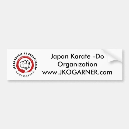 Japan Karate - Do Bumpersticker (Voorkant)