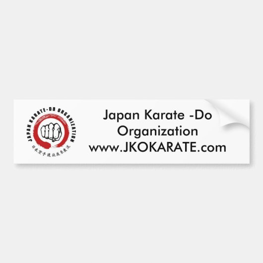Japan Karate - Do Bumpersticker (Voorkant)